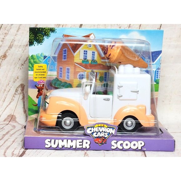 Vintage 2003 Chevron Cars Summer Scoop Ice Cream Toy Truck - Picture 1 of 16